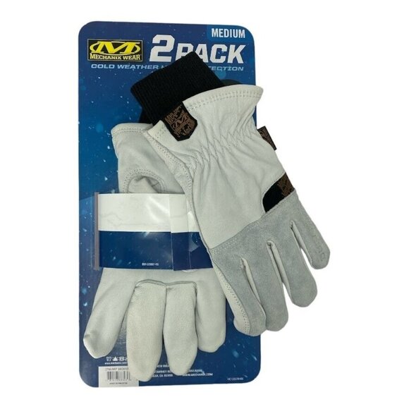 PC2 Mechanix 2-Pack Coldwork Insulated Goatskin Durahide Leather Gloves Large - Picture 3 of 3
